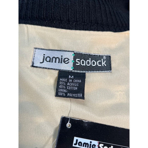 Jaime Sadock Sweater Jacket Medium Zip Up Convertible Vest Golf Lined Vtg NWT - Picture 11 of 14